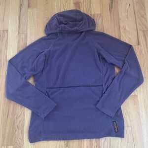 MELANZANA Purple Hooded Pullover
